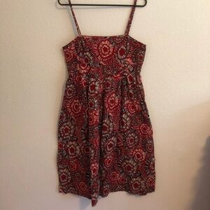 Red and Black Flower Print Ideology Dress Size 6